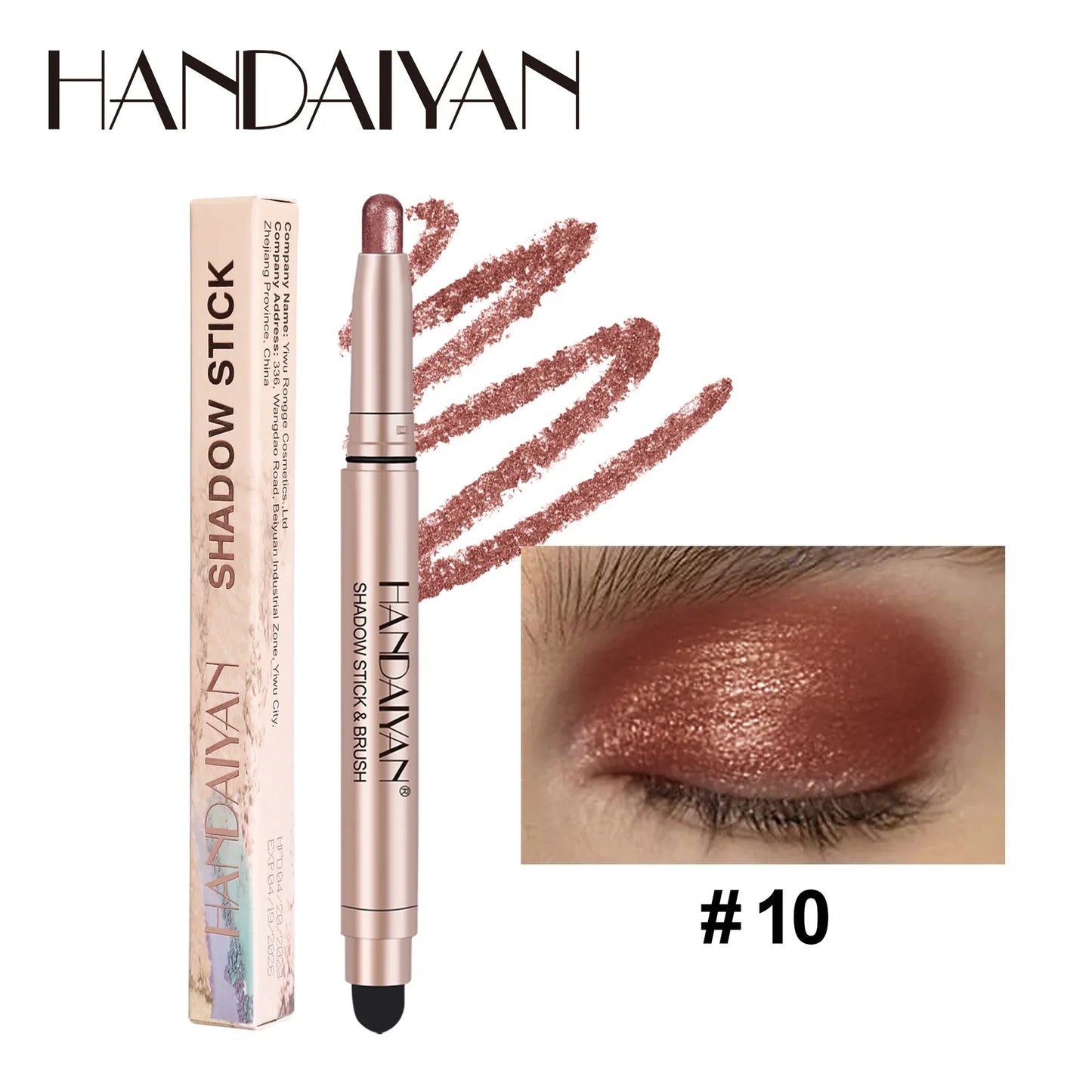 Colorful Eyeshadow Stick Pink Brown Green Black Eyeshadow Pencil