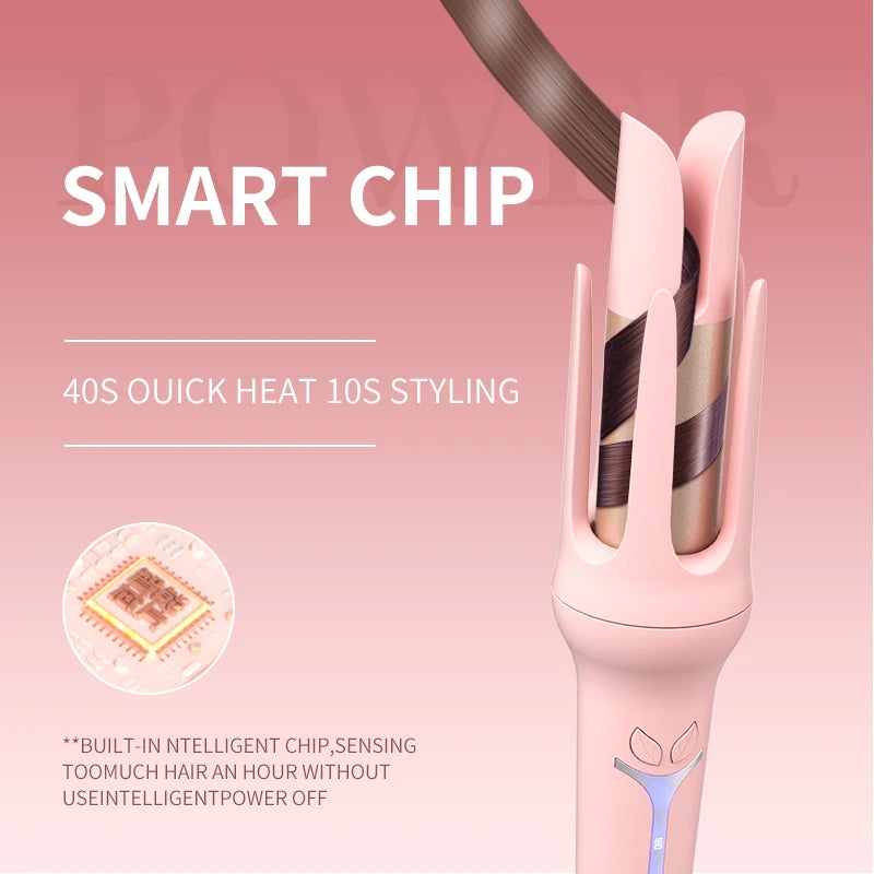 Automatic Curling Iron 32 mm Big Roll Anion Ceramic Hair Curler 4-Speed Adjustable