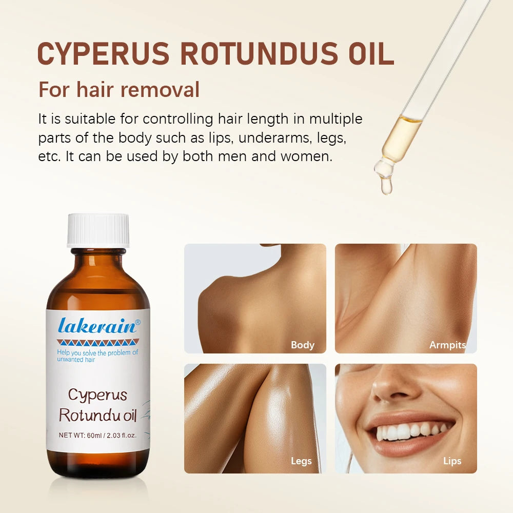 Inhibit Hair Growth 60ml Cyperus Rotundus Oil
