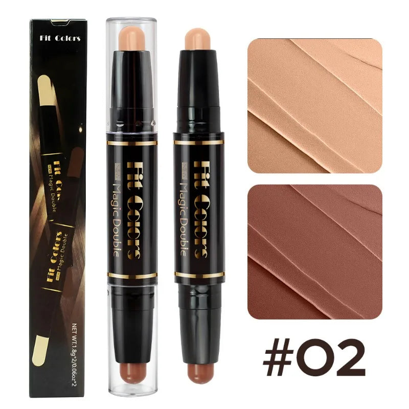 Dual-end Highlighter Concealer Stick Contour Shadow Smear