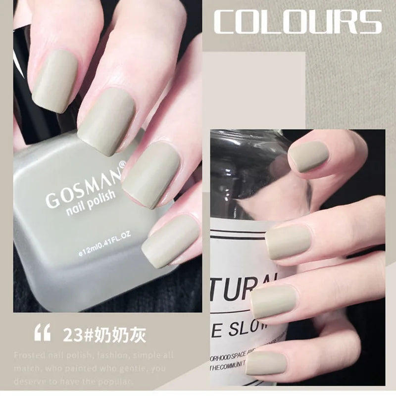 Fashion Color Long Lasting Quick Dry Matte Nail Lacquer Polish