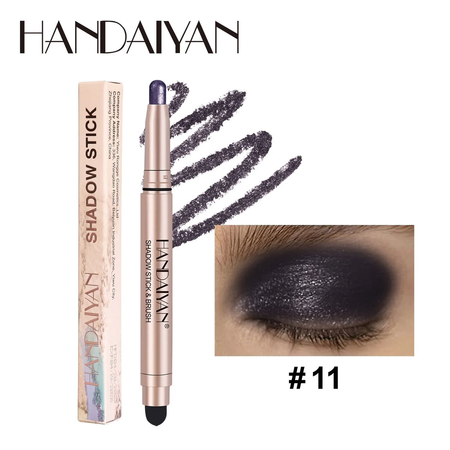 Colorful Eyeshadow Stick Pink Brown Green Black Eyeshadow Pencil
