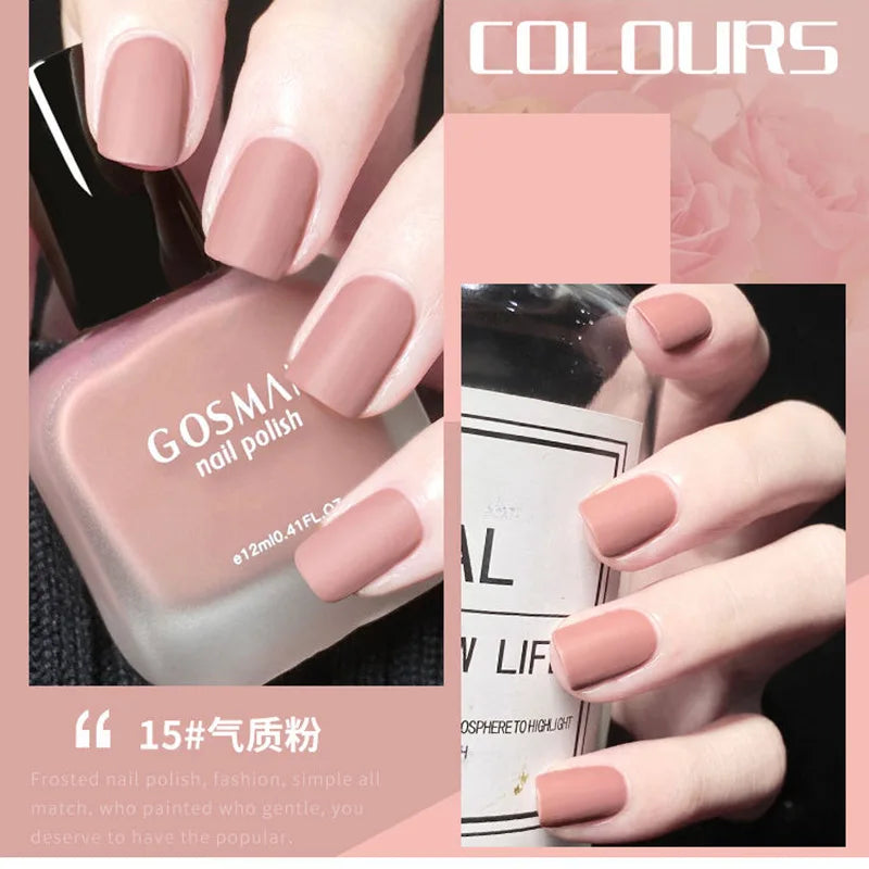 Fashion Color Long Lasting Quick Dry Matte Nail Lacquer Polish