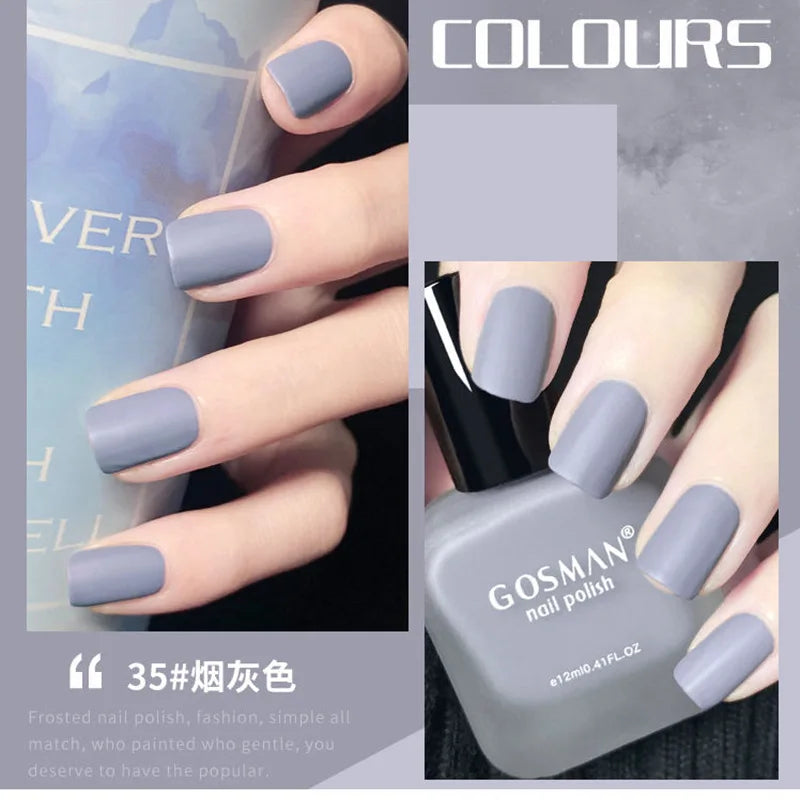 Fashion Color Long Lasting Quick Dry Matte Nail Lacquer Polish