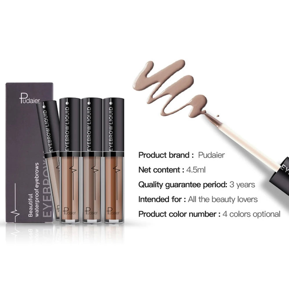Pudaier 4 Color Waterproof Long Lasting Eyebrow