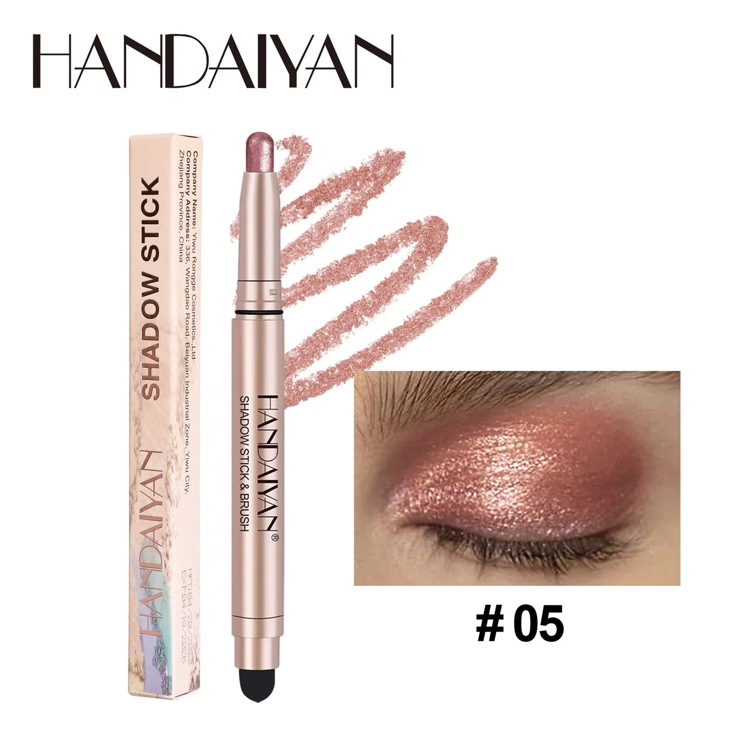 Colorful Eyeshadow Stick Pink Brown Green Black Eyeshadow Pencil