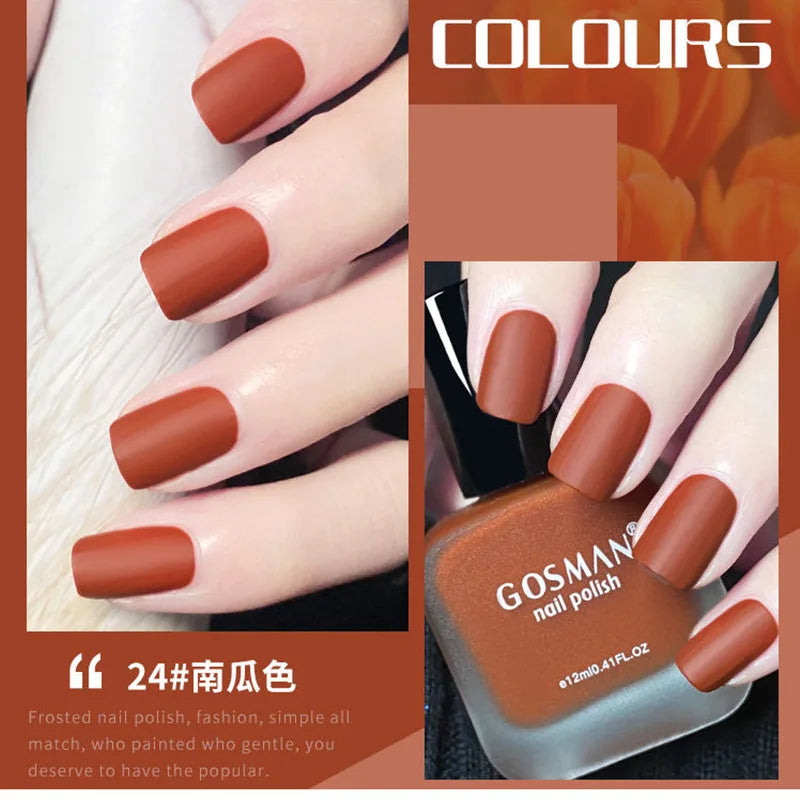 Fashion Color Long Lasting Quick Dry Matte Nail Lacquer Polish