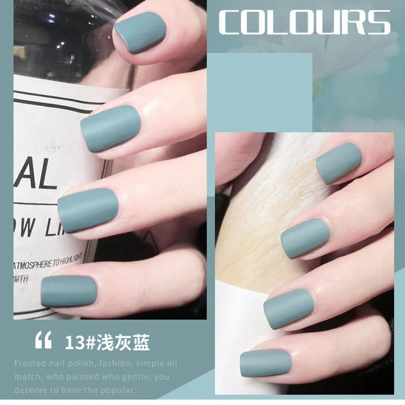 Fashion Color Long Lasting Quick Dry Matte Nail Lacquer Polish