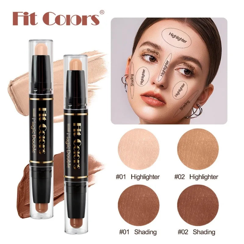 Dual-end Highlighter Concealer Stick Contour Shadow Smear