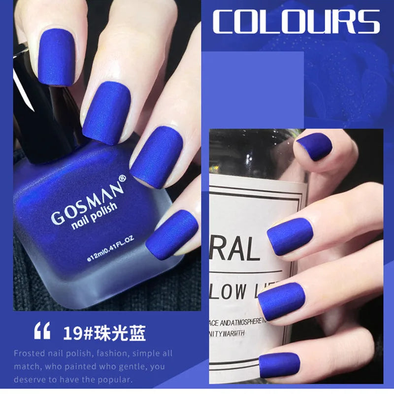 Fashion Color Long Lasting Quick Dry Matte Nail Lacquer Polish