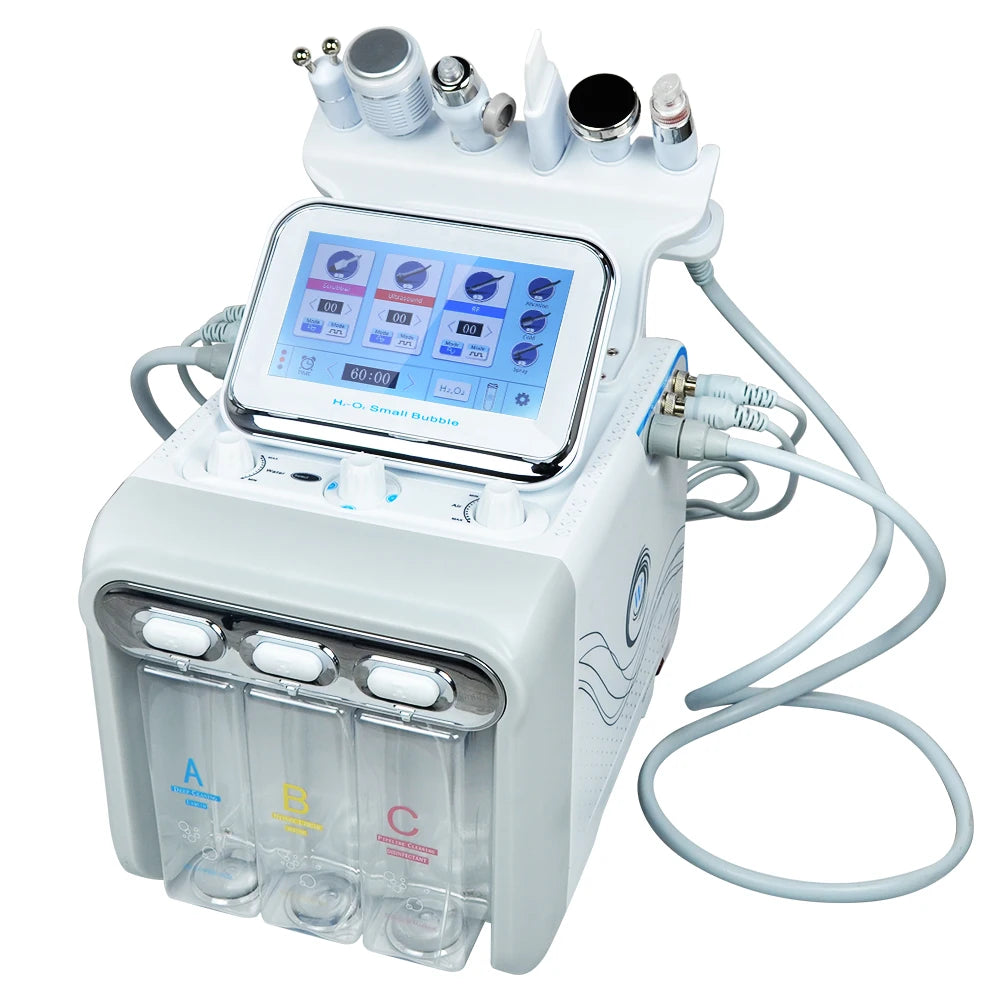 Hydro Water Jet Peel Hydrodermabrasion Machine 6 in 1 Facial