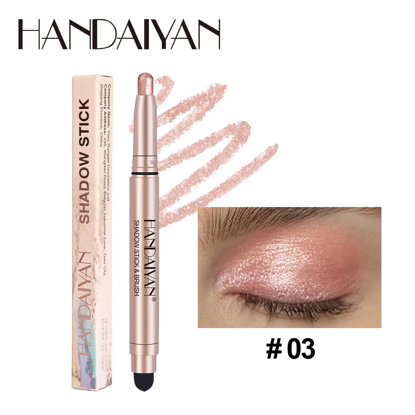 Colorful Eyeshadow Stick Pink Brown Green Black Eyeshadow Pencil