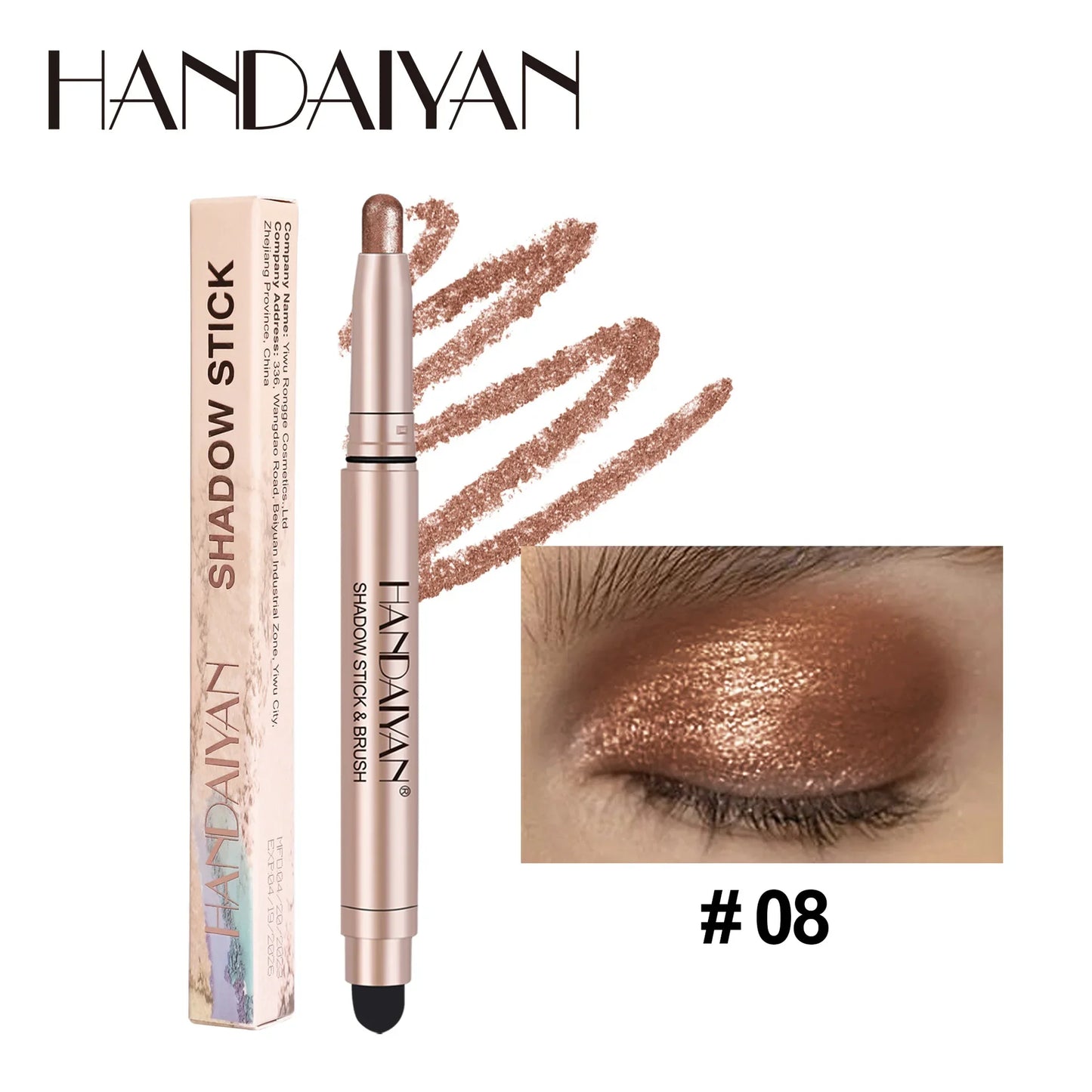 Colorful Eyeshadow Stick Pink Brown Green Black Eyeshadow Pencil