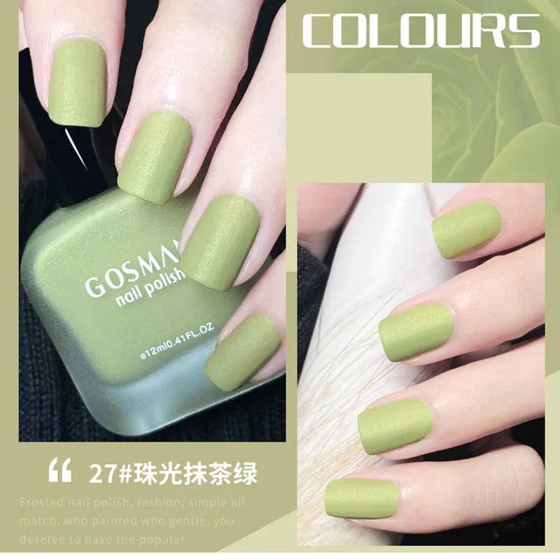 Fashion Color Long Lasting Quick Dry Matte Nail Lacquer Polish