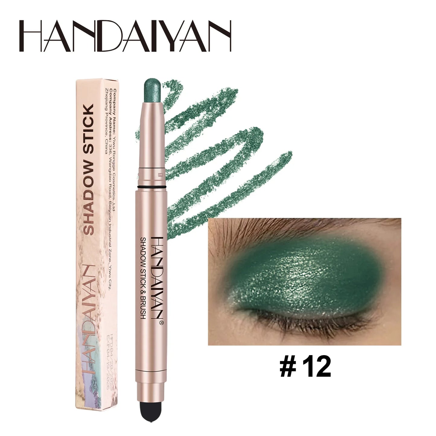 Colorful Eyeshadow Stick Pink Brown Green Black Eyeshadow Pencil