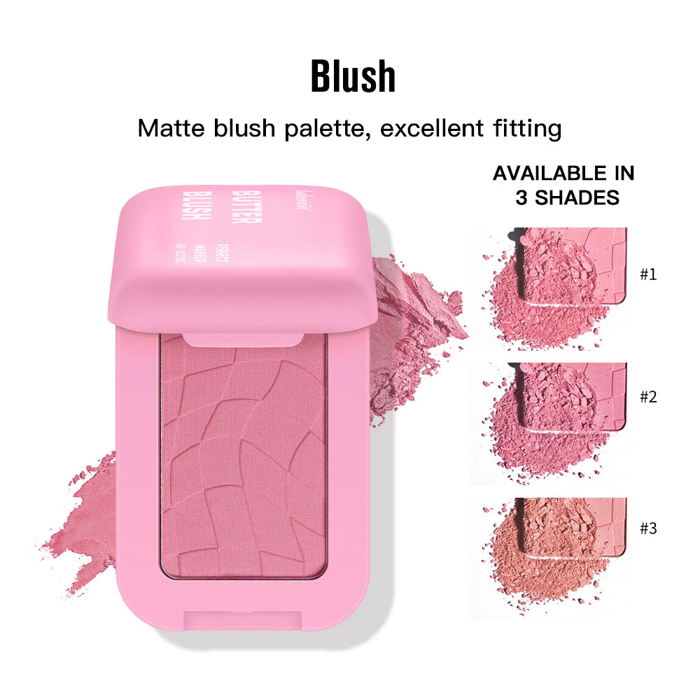 Professional Makeup Powder Blush 12HR Wear Vegan Formula Blusher Makeup