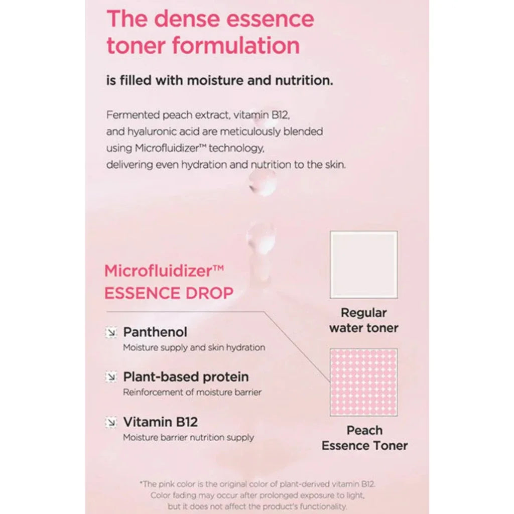 ANUA's Peach 77 Niacin Essence Toner 250ml AHA Vitamin C Ceramide Hyaluronic Acid Niacinamide Panthenol Whitening Moisturizing