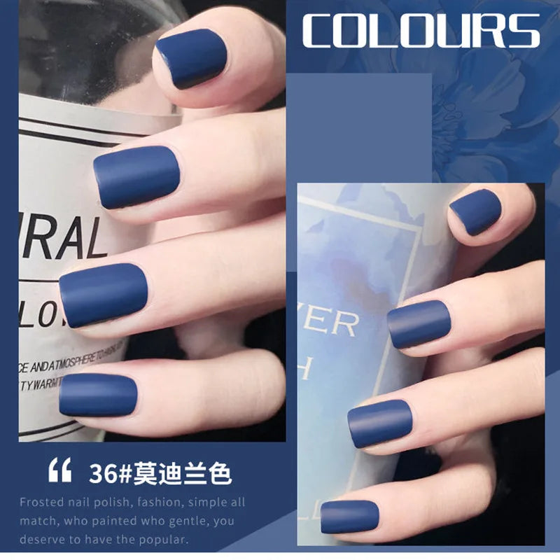 Fashion Color Long Lasting Quick Dry Matte Nail Lacquer Polish