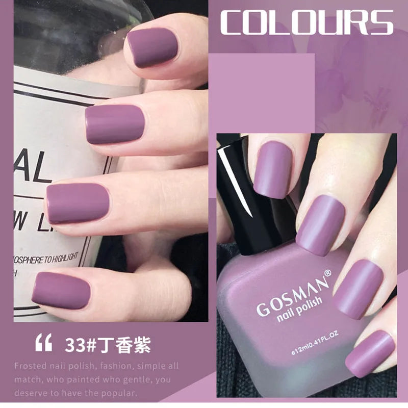 Fashion Color Long Lasting Quick Dry Matte Nail Lacquer Polish