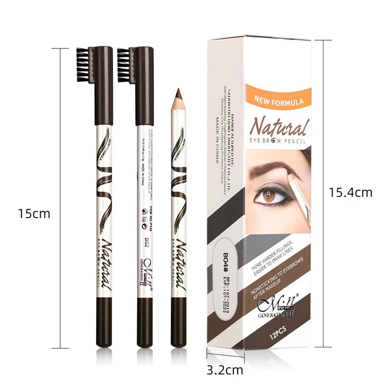 1pcs Waterproof Cosmetic Eye Brow Pencil Five Color