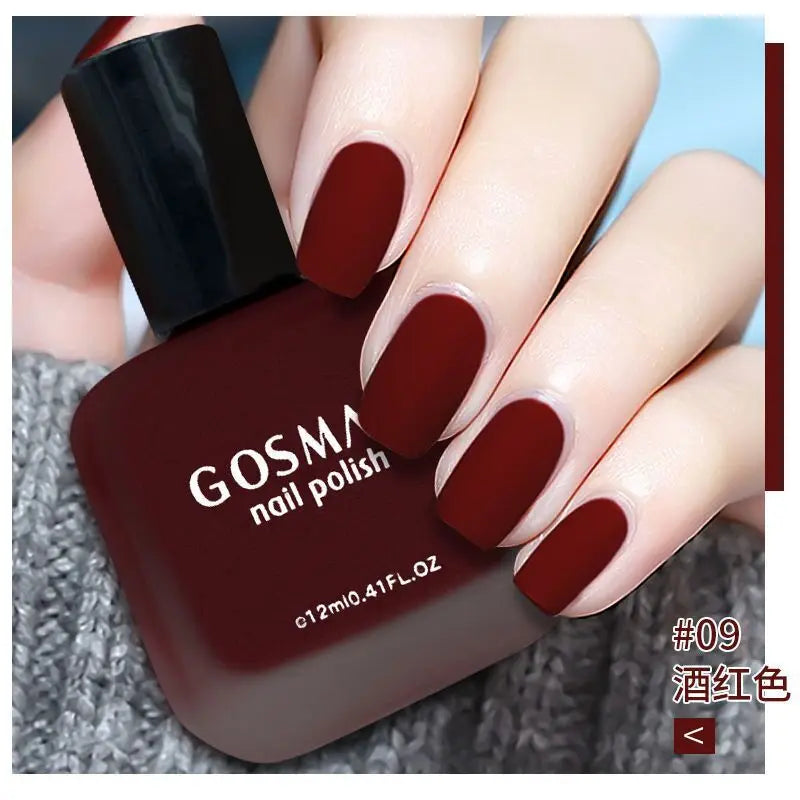 Fashion Color Long Lasting Quick Dry Matte Nail Lacquer Polish