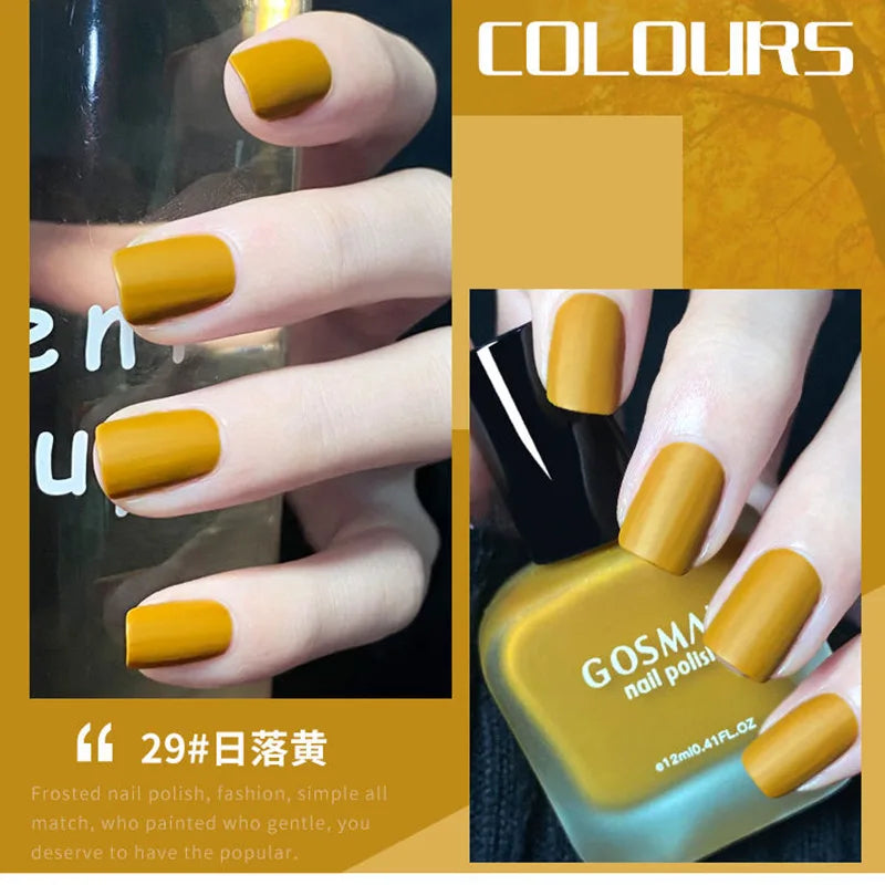 Fashion Color Long Lasting Quick Dry Matte Nail Lacquer Polish