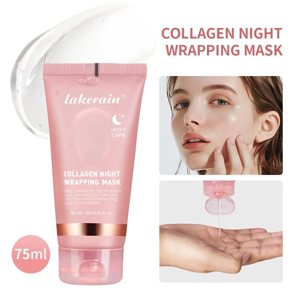 Collagen Overnight Wrapping Peel Off Facial Mask Pack Elasticity Hydration