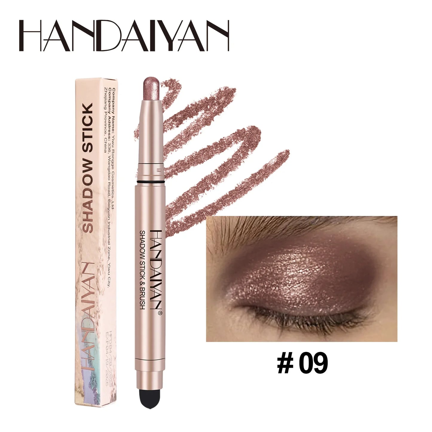 Colorful Eyeshadow Stick Pink Brown Green Black Eyeshadow Pencil