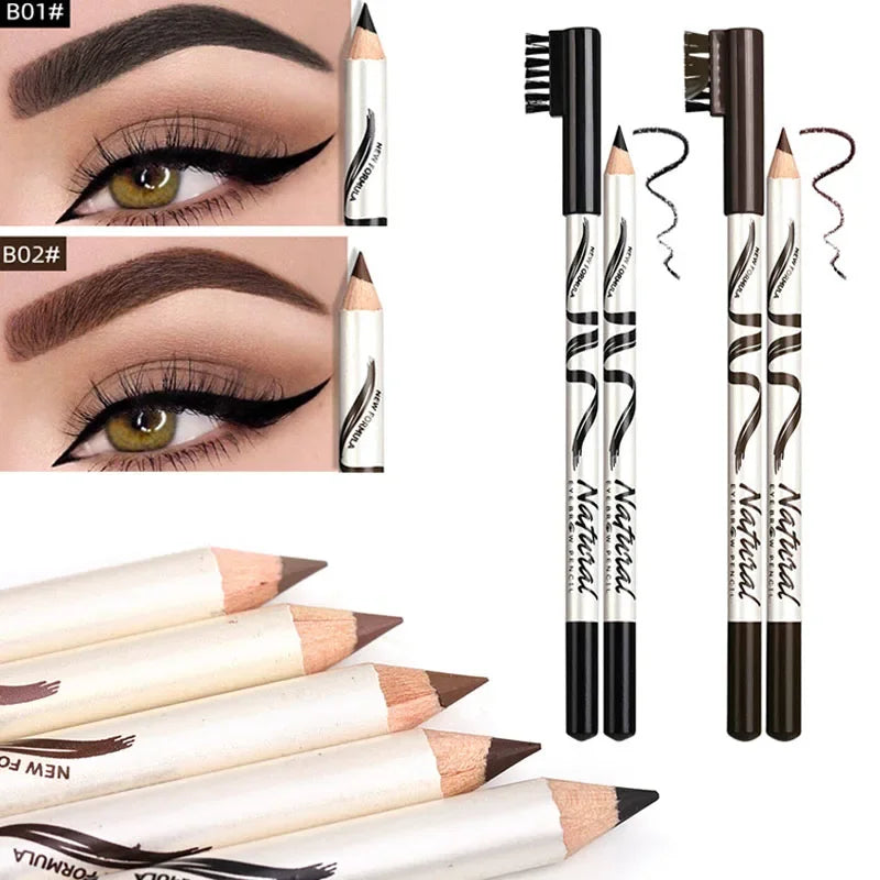 1pcs Waterproof Cosmetic Eye Brow Pencil Five Color