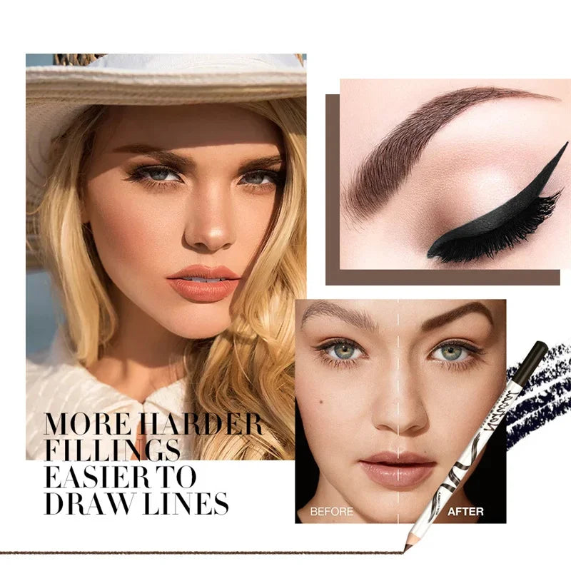 1pcs Waterproof Cosmetic Eye Brow Pencil Five Color