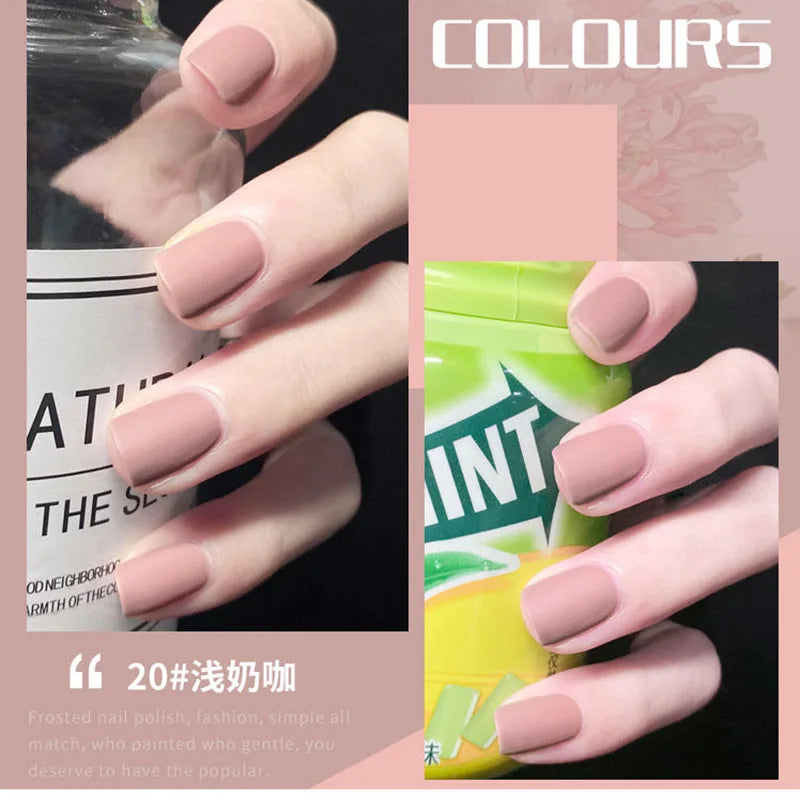 Fashion Color Long Lasting Quick Dry Matte Nail Lacquer Polish