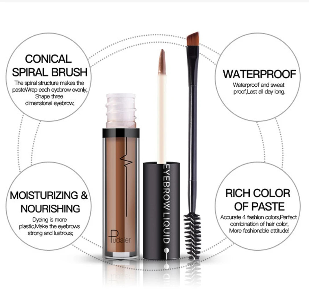 Pudaier 4 Color Waterproof Long Lasting Eyebrow