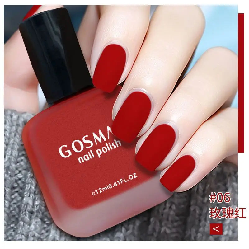 Fashion Color Long Lasting Quick Dry Matte Nail Lacquer Polish