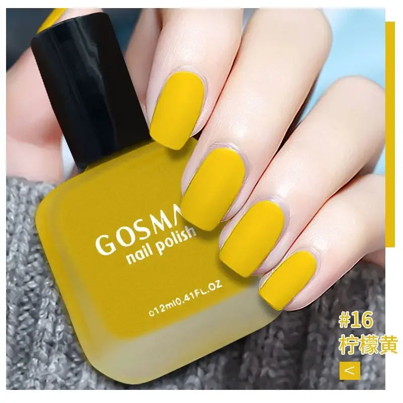 Fashion Color Long Lasting Quick Dry Matte Nail Lacquer Polish