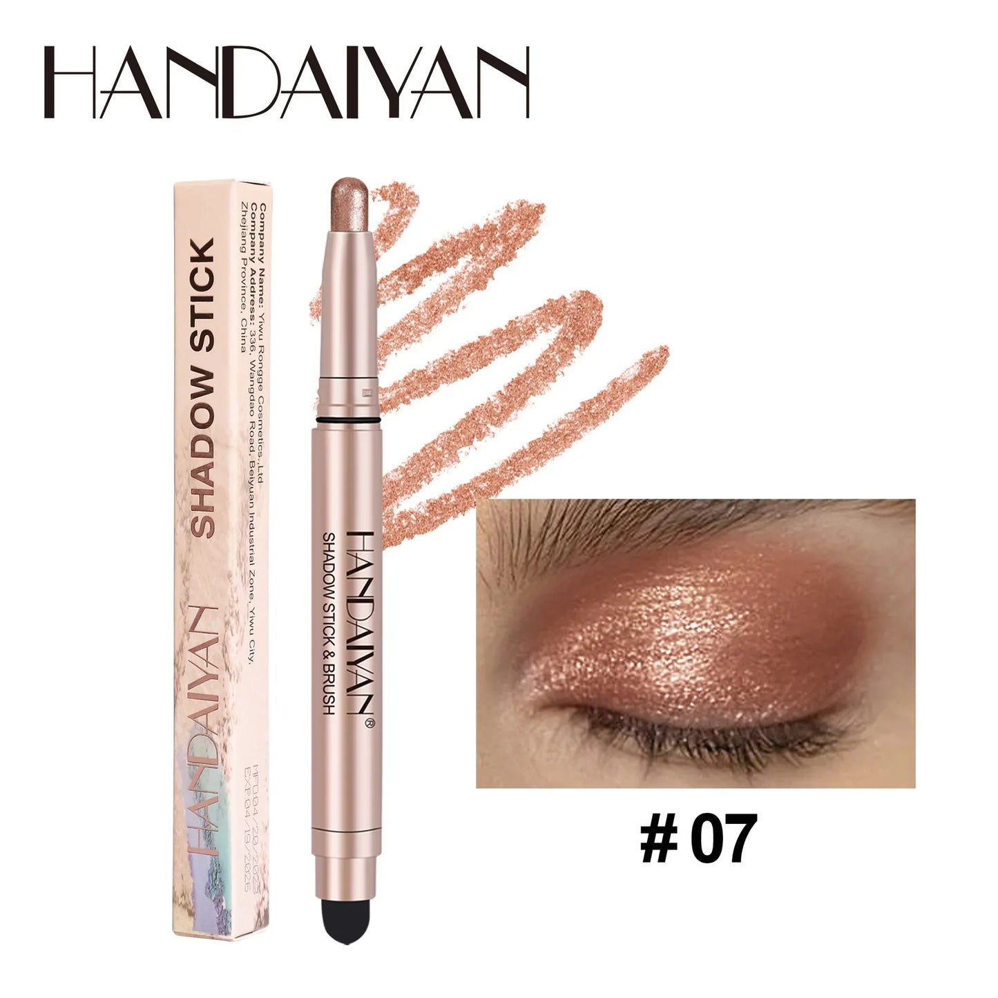Colorful Eyeshadow Stick Pink Brown Green Black Eyeshadow Pencil