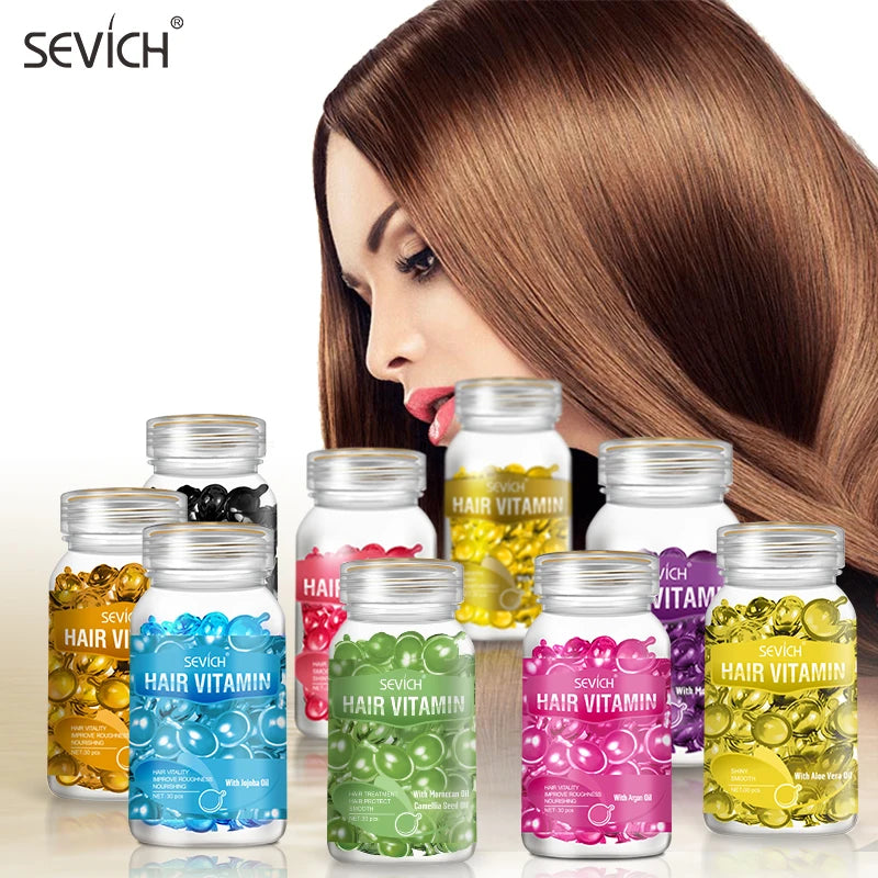 Sevich Smooth Silky Hair Vitamin Capsule Keratin Complex Oil Hair Care