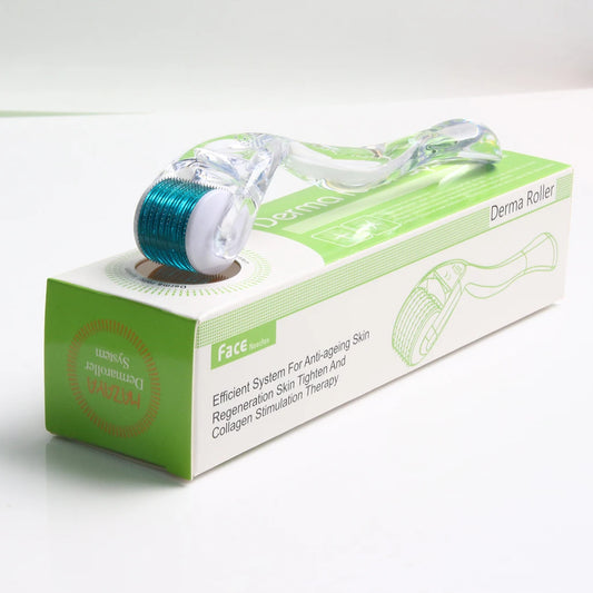 1Pcs Transparent Derma Roller Stainless Steel Black