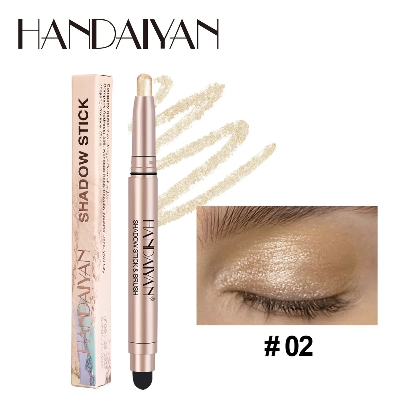 Colorful Eyeshadow Stick Pink Brown Green Black Eyeshadow Pencil